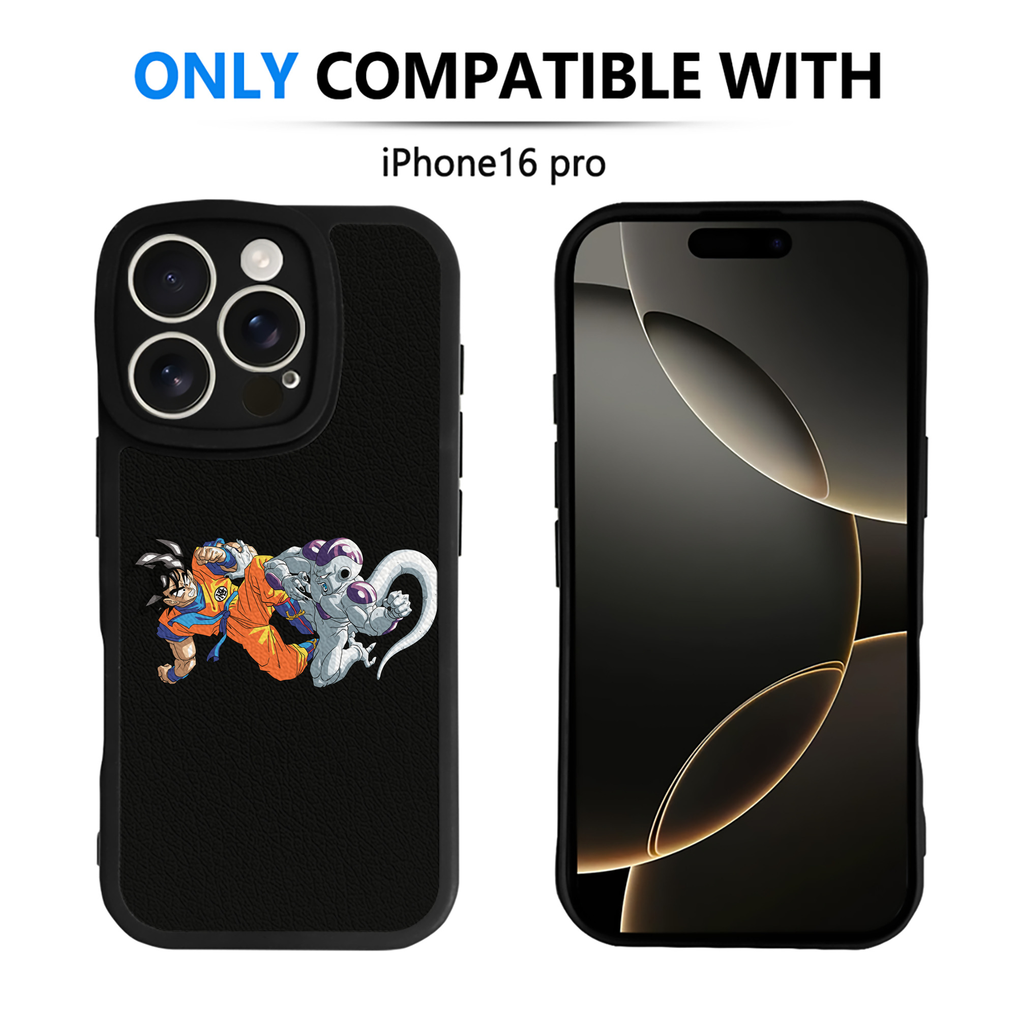（画像用） ドラゴンボール 孫悟空（そん ごくう）Son Goku カカロット DRAGON BALL Kakarotto 【iPhone 16シリーズ対応】シリコンスマホケース（レザー調） 材質：シリコン